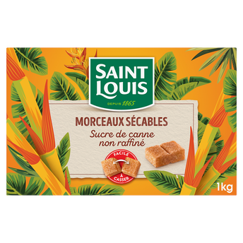Image de Sucre de canne non raffiné morceaux sécables SAINT LOUIS