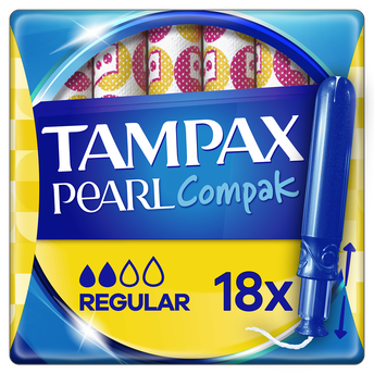 Image de Tampons compact pearl régulier avec applicateur TAMPAX