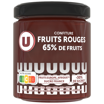 Image de U
Confiture 65% fruits rouges