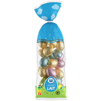 Image de U
Sachet oeufs chocolat lait