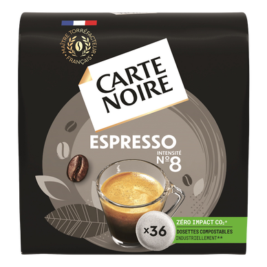 Promo Cafe dosettes carte noire compatibles senseo chez Super U