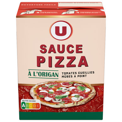 Sauce Tomates spécial Pizza à l'origan, brique de 390g - Super U, Hyper U,  U Express 
