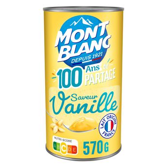 Image de Crème dessert Boîte Vanille MONT BLANC