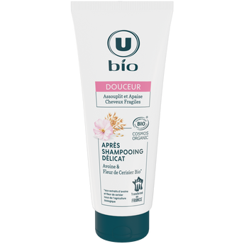 Image de U BIO
Après-Shampooing Douceur Cheveux fragiles, lait d'avoine et fleur de cerisier