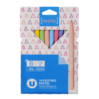 Image de U
Feutres de coloriage pointe moyenne couleurs pastels