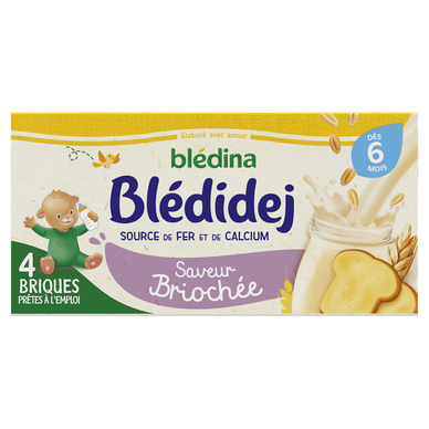 Céréales bébé Blédine cacao/biscuité dès 6 mois BLEDINA, les 12 dosettes de  20g - Super U, Hyper U, U Express 