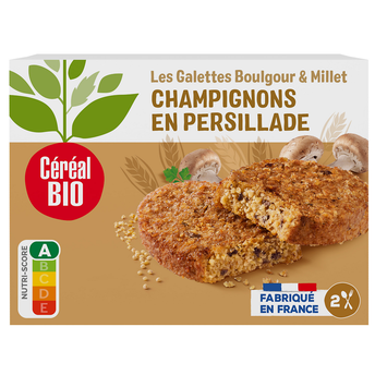 Image de Galette Boulgour, Millet Champignons CEREAL BIO
