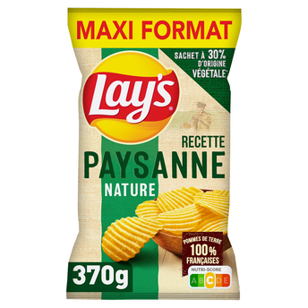 Image de Chips paysannes LAY'S, sachet de