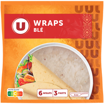 Image de U
Wraps de blé souples x6