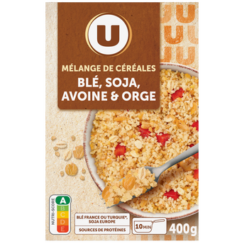 Image de U
Mélange de céréales blé, soja, avoine et orge paquet de