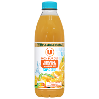 Image de U
Jus d'orange et mandarine et eau de coco  Bouteille