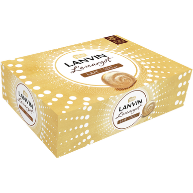 LANVIN Lanvin mini escargot chocolat au lait 138g pas cher 
