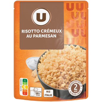 Image de U
Risotto crémeux au parmesan sachet micro ondable 2'