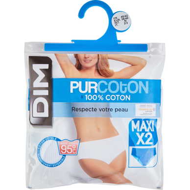 Lot de 2 slips femme maxi