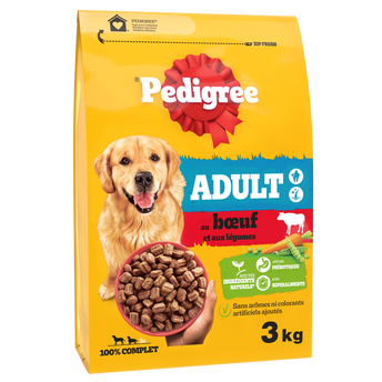Image de Croquettes moyen et grand chien au boeuf et aux légumes PEDIGREE