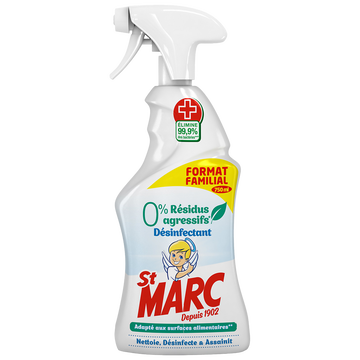 St Marc Désinfectant 0% Résidus Agressifs St Marc, 750ml