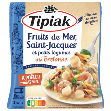 Tipiak Fruits De Mer Noix De St Jacques Petits Légumes Tipiak 350g