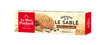 Image de Biscuits Sablés éclats de chocolat LA MERE POULARD, paquet de