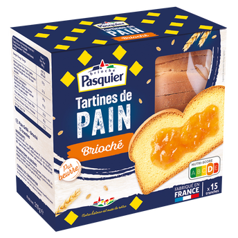 Image de Tartines de pain brioché PASQUIER - Paquet de