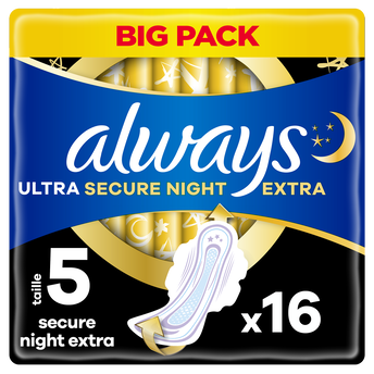 Image de Serviettes Secure Night Extra (t.5) ALWAYS Ultra