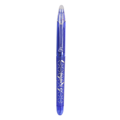 Stylo bille effaçable gel pointe moyenne 07mm bleu sans emballage