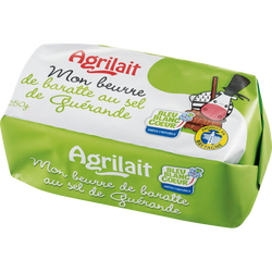 Beurre Baratte Demi Sel Omega 3 Bleu Blanc Coeur Agrilait 80 De