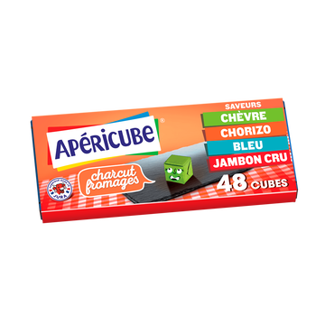 Apéricube Fromage Fondu Apéritif Apericube Charcut' Fromages - 48 Cubes 250g