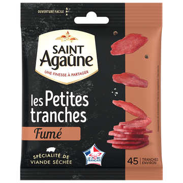 Saint Agaûne Les P'tites Tranches Fumées Saint Agaune, 70g