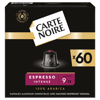 Image de Café capsules CARTE NOIRE ESPRESSO INTENSE N°9 - compatible NESPRESSO