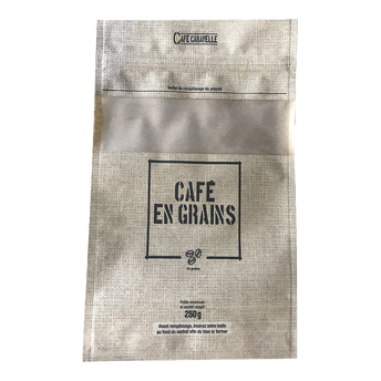 Image de Café en grains Café en vrac  sachets vides - 250g Café moulu 100% ARABICA - 1kg Café en grains Café en grains