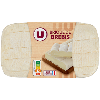Image de U
Fromage au lait de brebis pasteurisé  25% de MG, brique de