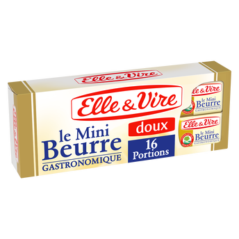 Image de Beurre doux mini ELLE&VIRE - 16 portions