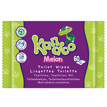 Image de Lingettes toilette parfum melon KANDOO
