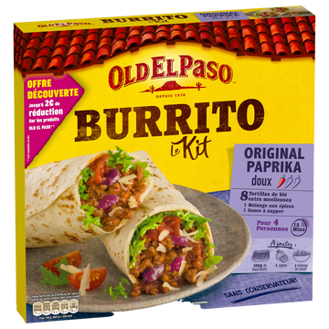Old El Paso Kit Pour Burritos Original Old El Paso, 510g