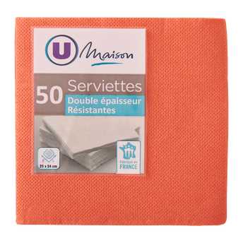 Image de U MAISON
Serviette en ouate 25x24cm tex touche