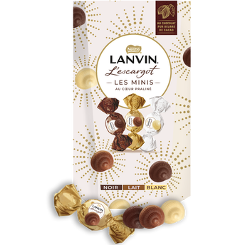 Image de L'escargot mini au chocolat trio LANVIN, boîte de