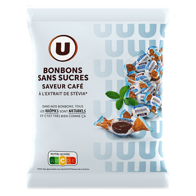 Bonbons saveur café sans sucre stevia 120g - Super U, Hyper U, U