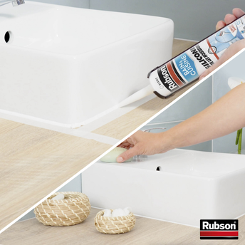 Image de Mastic bain et cuisine RUBSON, blanc, cartouche de 280ml