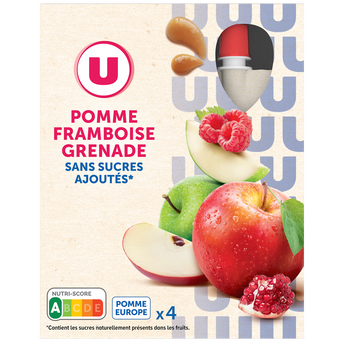 Image de U
Gourdes dessert fruitier pomme framboise grenade sans sucre ajouté