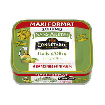 Image de Sardines à l'huile d'olive vierge extra sans arêtes CONNETABLE