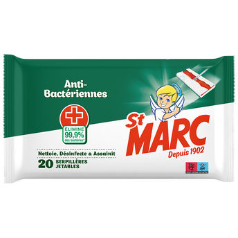 Image de Serpillières jetables anti-bactériennes ST MARC