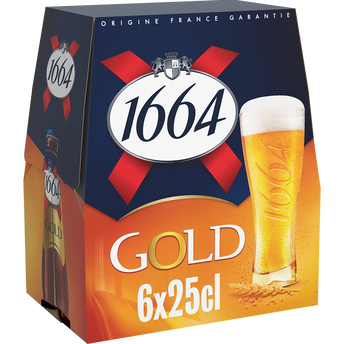 Image de Bière blonde Gold 1664, 6,1° - Bouteilles de