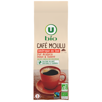 Image de U BIO
Café moulu Bio Amérique du Sud N°3 - Amérique du Sud