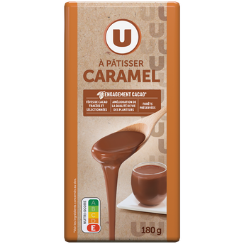 Image de U
Chocolat au lait à patisser caramel  Tablette de