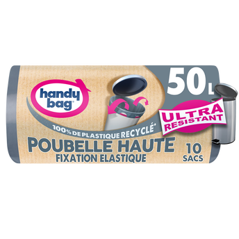 Image de Sacs poubelle haute fixation élastique 50L HANDY BAG
