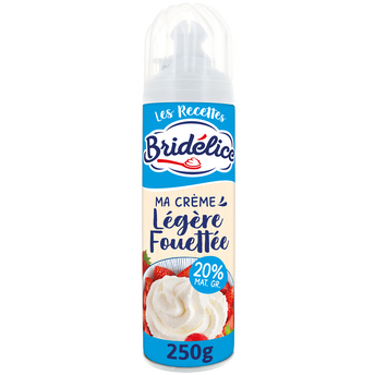 Image de Crème sucrée sous pression UHT BRIDELICE, 20%MG
