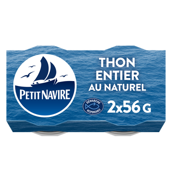 Image de Thon albacore au naturel PETIT NAVIRE boîtes 112g poids net