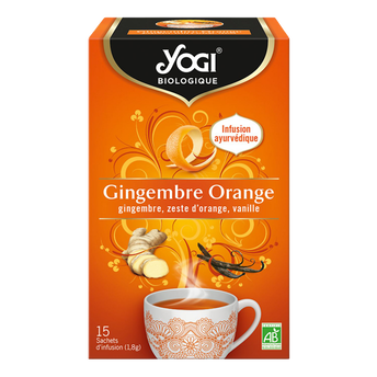 Image de YOGI - Infusion Gingembre Orange - x15
