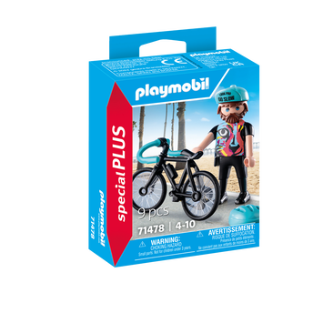 Image de PLAYMOBIL-Cycliste Playmobil-71478-Dès 4