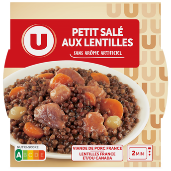 Image de U
Petit salé aux lentilles  barquette micro-ondable de